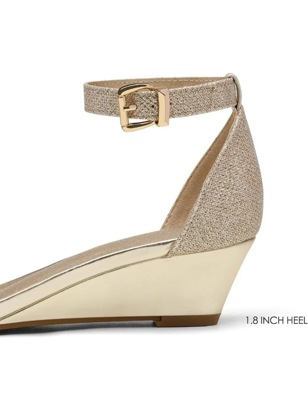 Chic Women's Ankle Strap Low Wedge Sandals - Comfortable & Stylish Footwear